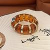 Dopamine Color Smudge Geometric Resin Bracelet Temperament Versatile Bracelet European and American Jewelry