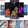 Funda con Relieve 3D Para Samsung Galaxy S25 Ultra S21 S23 Ultra S22 S24 Ultra Negro Silicona Suave Cubierta Trasera Funda S25Ultra S24Ultra