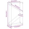 Firewood Rack White 60 x 25 x 100 cm Cold Rolled Steel