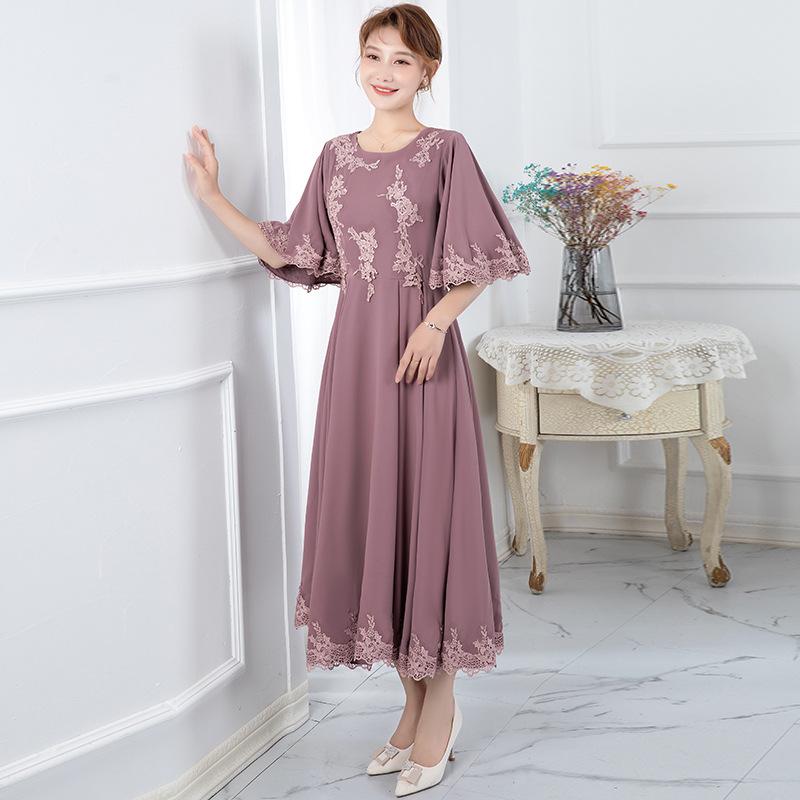 

South East Asia foreign trade dress new spring long dress temperament daily wear evening dress XXXL