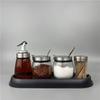 Tabletop Seasoning Bottle and Toothpick Holder Set