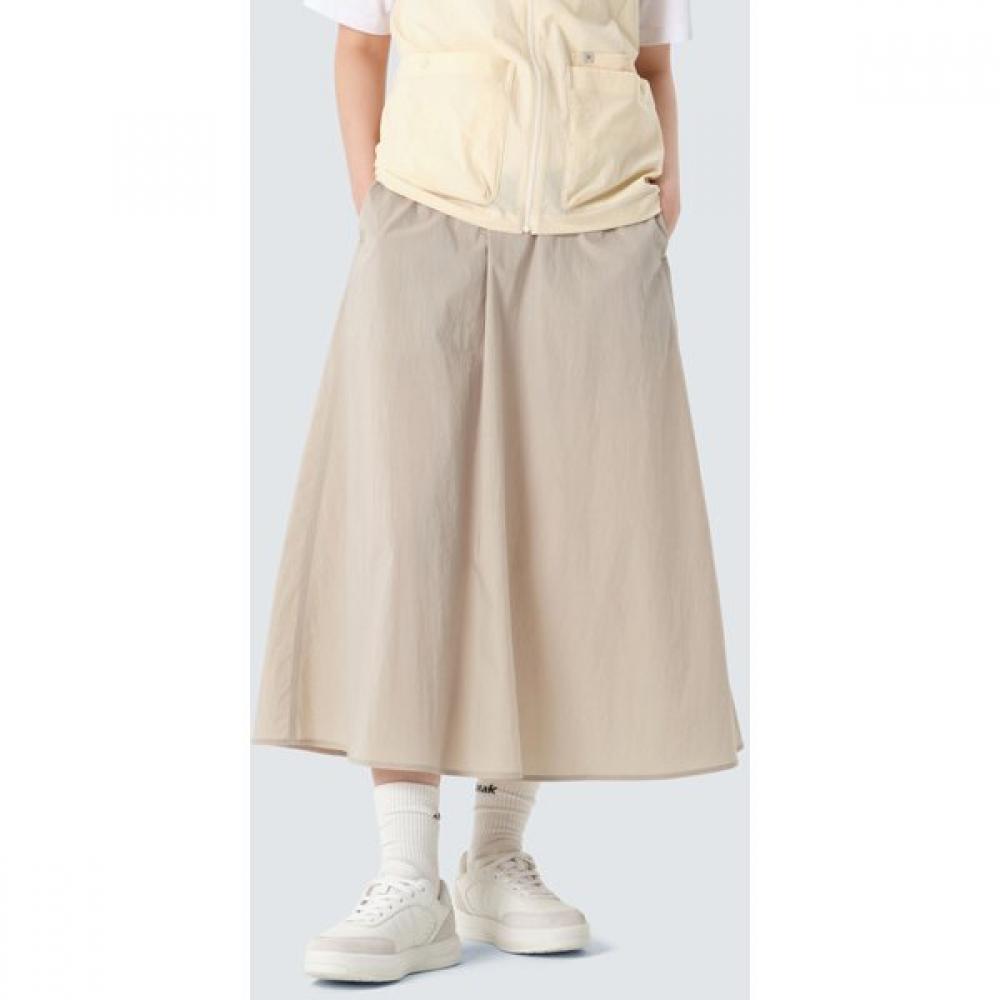 Snowpeak FLared Long Skirt Light Beige L Size Gs S26mwrsk61