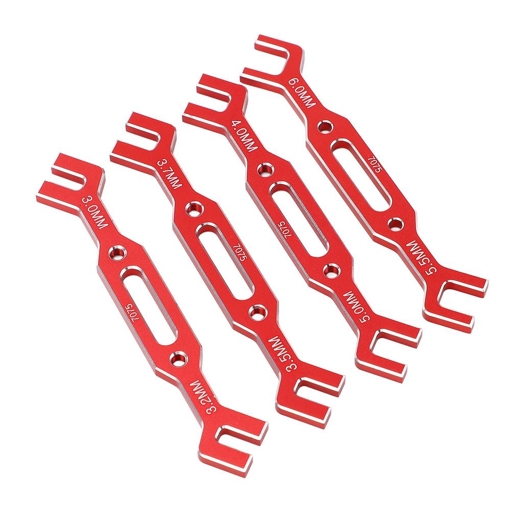 4PCS Set RC Ball Tie Rod Adjustment Wrench Aluminium Alloy 1 10 1 16 3.0mm‑6.0mm Model RC Car Repair Tool