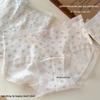 Girls' Mid-Waist Floral Seamless Panties - Cute, Comfortable, Breathable, Skin-Friendly Triangle Briefs