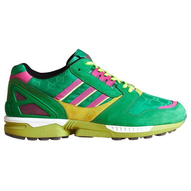 Adidas Originals ZX 8000 GG Canvas Lace-Up Low-Top Sneakers Men Sneakers Green 721937-AAA89-3749