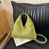 New Suede Suede Hand-held Underarm Dumpling Bag Women's Niche Fashionable Texture Commuter Shoulder Messenger Bag
