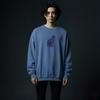 EIGHTVOLUME Ev Leopard Cat Pigment Sweatshirt (Navy)