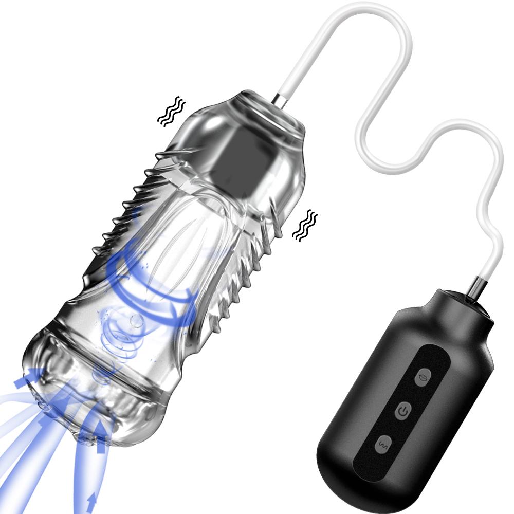 Zuigen Kunstkut Vibrator Speeltjes Voor Mannen Volwassenen Vagina Automatische Masturbatie Zuignap Simulator Orale Poesje Pijpbeurt
