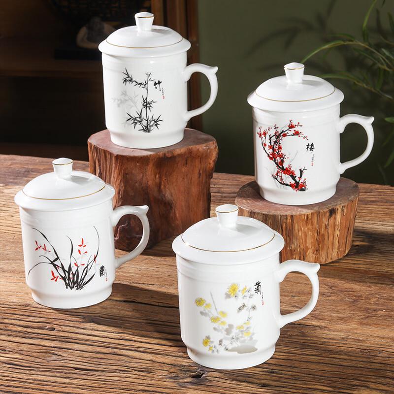 Xinglida Ceramic Office & Home Drinking Cup Set with Lids