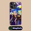 Valorant Neon Mobile Phone Case for iPhone 16 15 14 13 12 11 Pro Max Plus Mini MagSafe Glass Colour Protective Luxury Smartphone