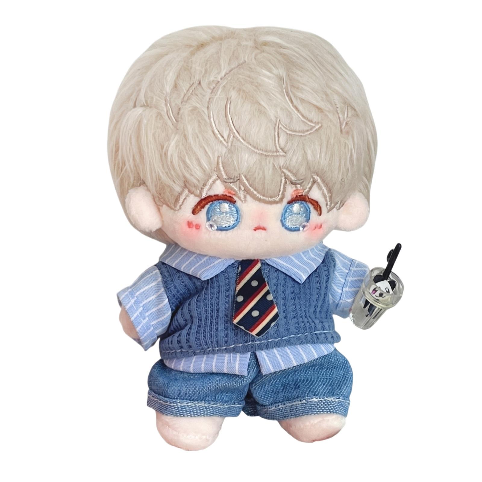 

English: Clothing Set for Cotton Plush Dolls Dress Up Outfits one size синий