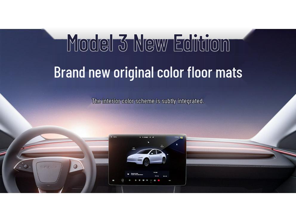 Tesla Model 3 Facelift 2025 Floor & Trunk Mats Full Coverage Accessories