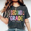 Custom Comfort Colors® Third Grade Teacher Shirt, First Day 3rd Grade Matching Group T-Shirt, Colorful Cute Educator Back To School Outfit