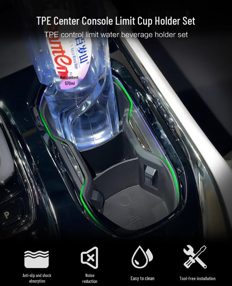 22-24 Zeekr 009 Cup Holder Anti-Slip Pad and Car Accessory