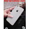 Glitter Silicone Clear Tpu Mobile Phone Cases For Iphone 5 5s 6 6s 6plus 7plus 7