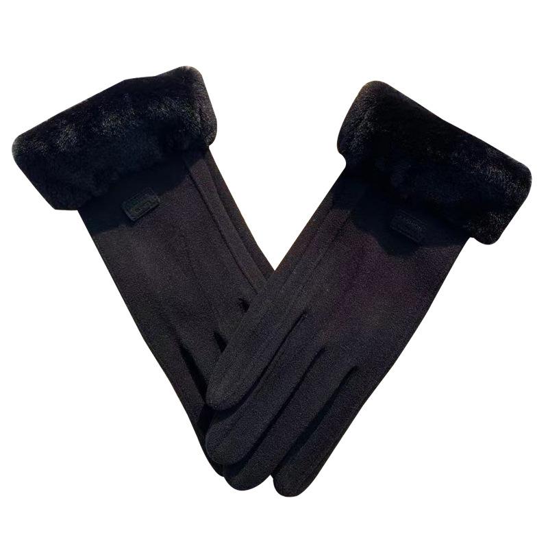 Gants Thermiques en Velours Allemand pour Femmes, Gants Froids d'Automne pour Voyage en Extérieur, Gants Mignons pour Femmes