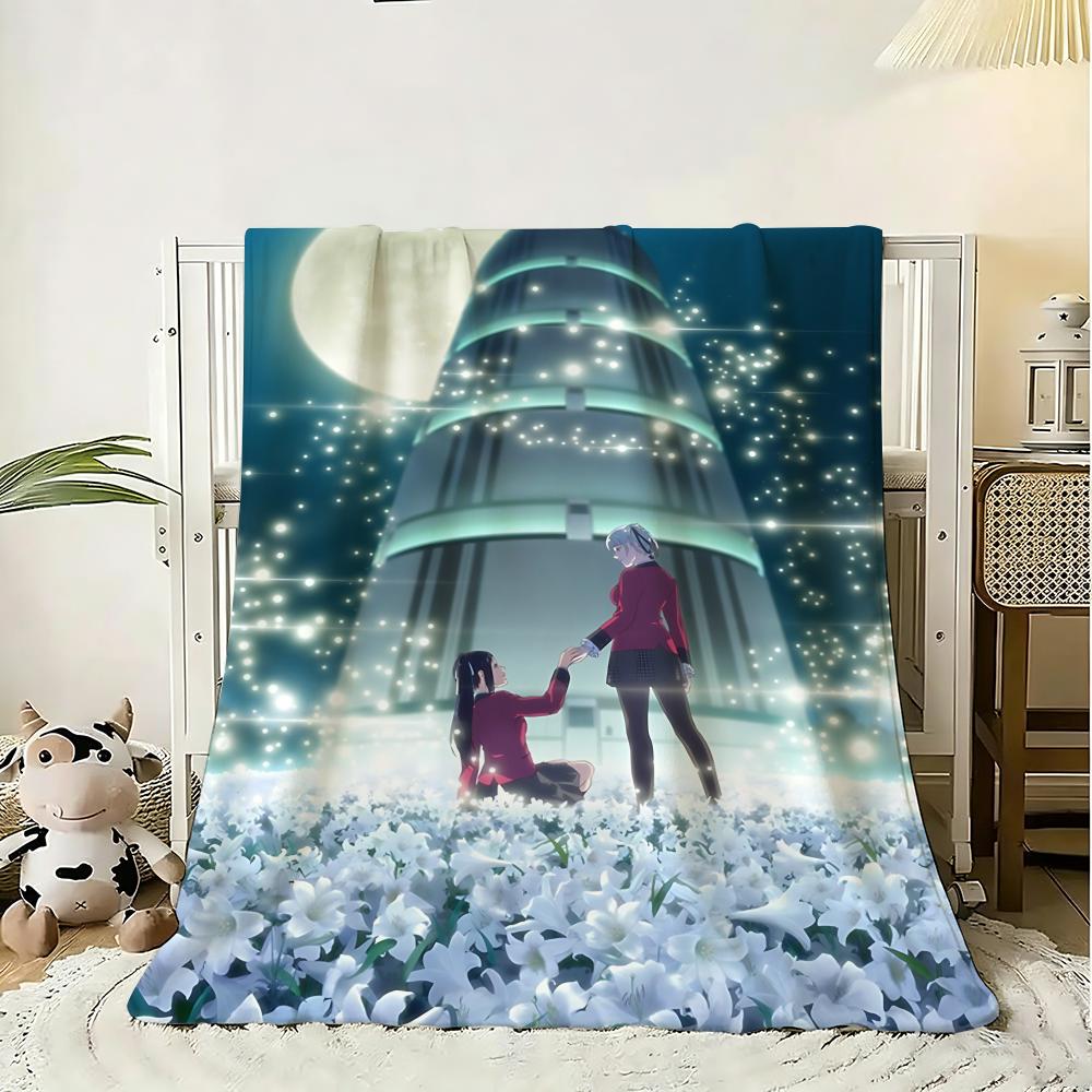 Comics Kakegurui Throw 240g Flannel Blanket Lightweight Soft Skin-friendly Summer Thin Throw Blanket