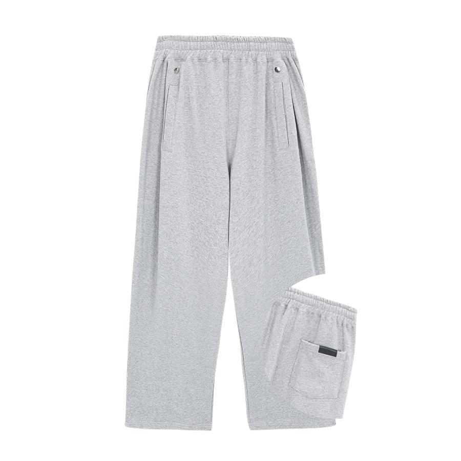 Opeunyadeu(Owai) Side One-Pleat Wide Sweatpants - Gray