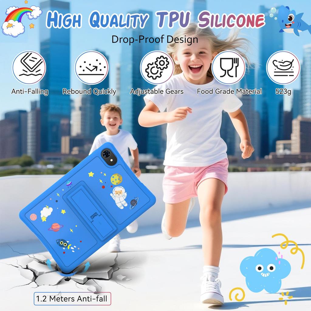 ExcitPower K10 Tablet per Bambini da 10,1 Pollici Android 16, 4GB RAM 64GB ROM, Ampio Display Widevide L1, Octa-core RK3562, 5000mAh, WiFi 5G