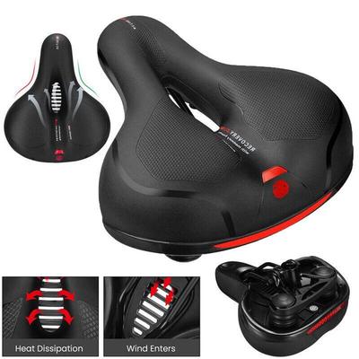 Komfortní Wide Big Bum Bike Bicycle Gel Cruiser Extra sportovní sedlo s měkkým padem