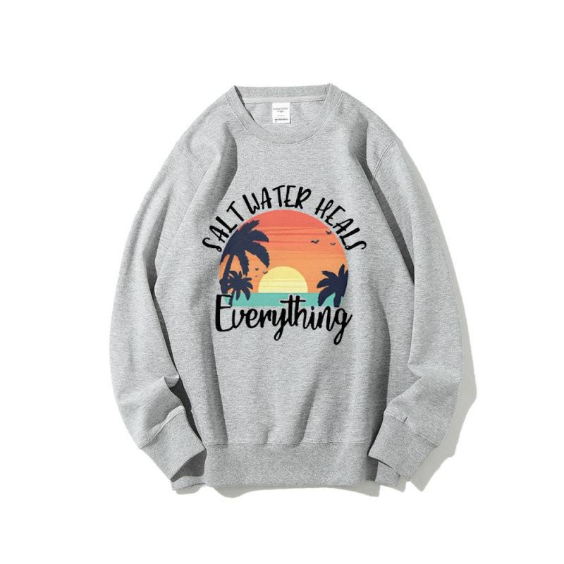 Saltwater Heals Everything Unisex Hoodie - Printed Polyester