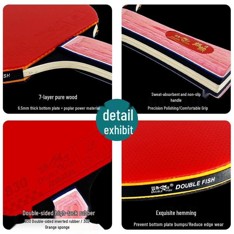 DOUBLE FISH Kylin Blade 5-Star Shakehand Table Tennis Racket