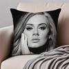 POP Singer AAdele Adkins Cushion Cover Pillowcase Antidustmite Invisible Zipper Short Plush Sofa Cushion
