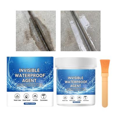 100g Transparenter Wasserdichter Dichtstoff Hitzebeständiges Gel Wasserdichte Beschichtung für Beton Holzboden Wand Dach Dusche Fugen