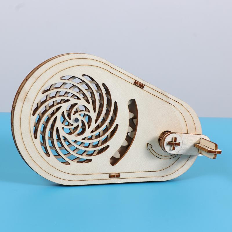 Diy Wooden Optical Illusion Spinner Kit Stem Education Science Experiment Toy For Kids Handmade Science Experiment Assembly Kit One size