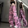 2023 Unisex Retro Graffiti Camo Cargo Pants