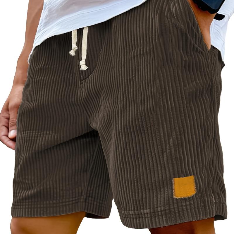 Herren Retro Modische Schnür-Freizeitshorts Mit Sorgfältig Entworfenen Taschen, Leichter Stretchstoff