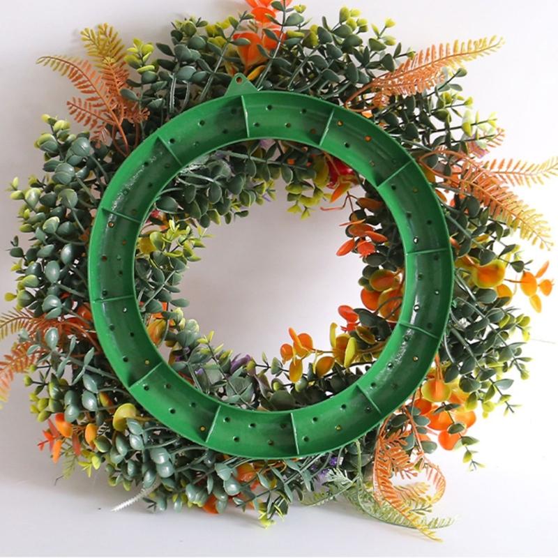 Artificial Summer Wreath Spring Wreath for Front Door Farmhouse Garden Wedding Party Indoor and Outdoor Decorations
