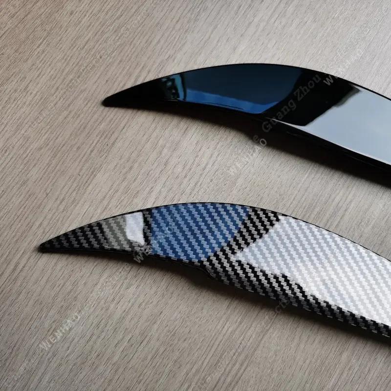 2Pcs ABS Gloss Evil Headlight Eyebrows Eyelid For BMW 4 Series F32 F33 F36 M4 420d 420i 425d 430i 435i 440i 2013- Tuning