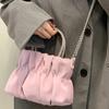 Diamond Handbag Celebrity Temperament Macaron Fresh Fold Cloud Chain Crossbody Bag Handheld