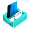 1Pc Mug Holder with Scraper, Anti-scalding Silicone Cup Holder