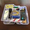 Tool Storage Box with Handle Three Layer Container Household Storage for Screw Parts Crafts Sundries Organization