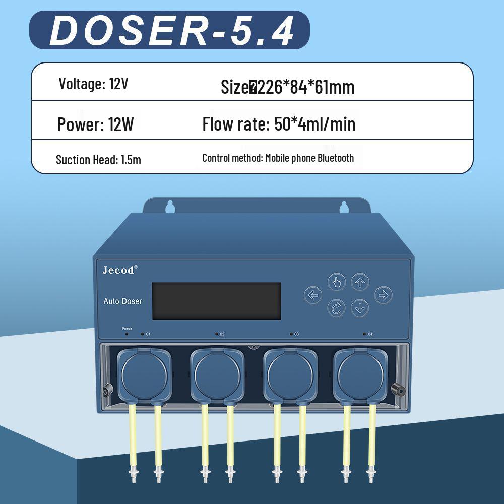 Smart Jebo Four-Head Silent Dosing Pump with Mobile Control - wfDOSER2.4 Compatible