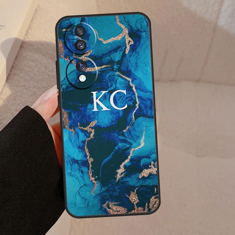 

Персонализированный чехол с инициалами имени на заказ для Honor X9a X9b X8 X9 X7 X6 a 8X 9X Чехол для Honor Magic 5 4 Lite Pro 50 70 90 Lite Honor 90