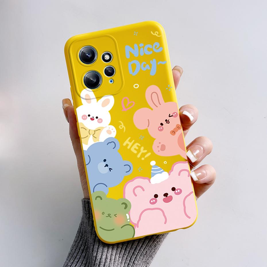Case For Xiaomi Redmi Note 12 12S 4G 5G Patterned Full Protection Soft Silicone Stylish Cartoon Cover For Redmi Note 12 S Funda