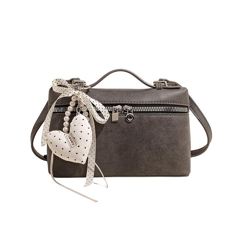 Modische und Hochwertige Handtasche, Retro und Einfache Boston Einzelraum Crossbody Kleine Quadratische Tasche