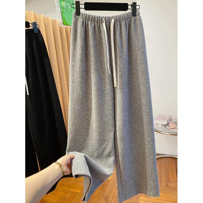 

Extra-Large Thickened Glutinous Rice Casual Pants 2026 L (110-140 jin) серый