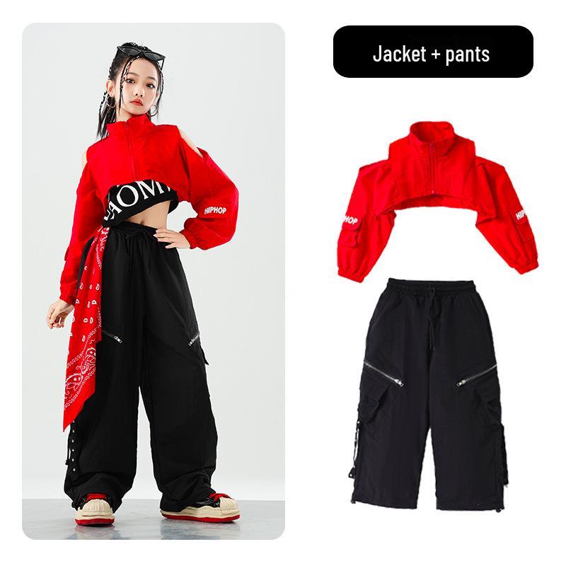 Girls' Trendy Jazz Dance Outfit - Stylish Fashion Show & Street Style Costume