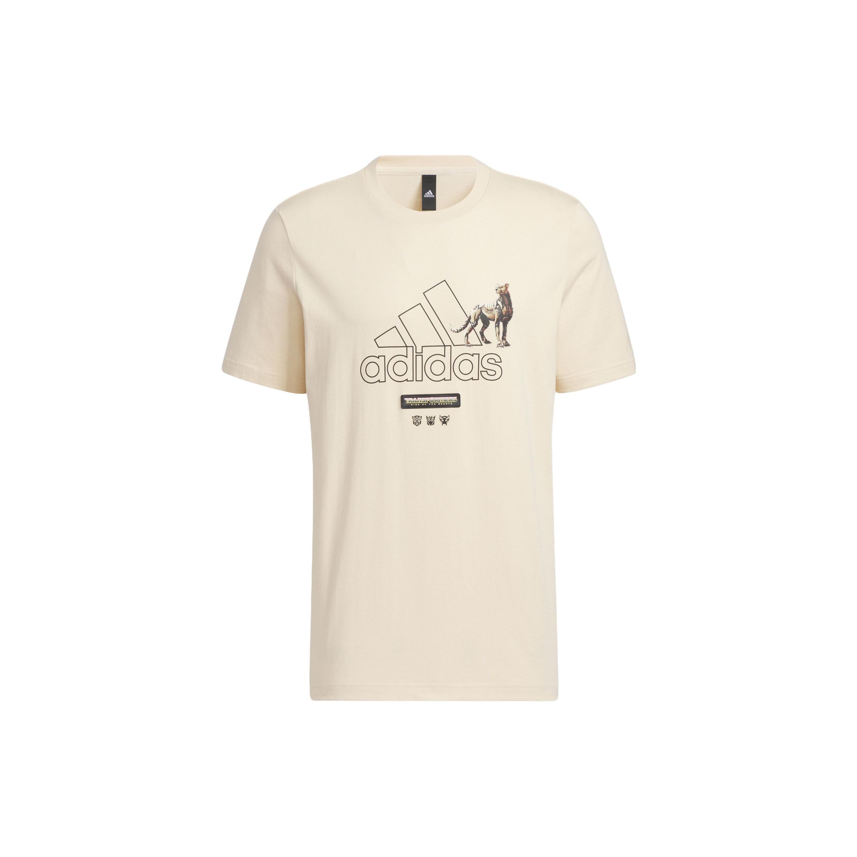 

Adidas X Серия Коллабораций Трансформеры Футболка Принт Логотипа Животного Спортивная Повседневная С Круглым Вырезом С Коротким Рукавом Мужские Топы Рок Песчаная Буря Земля IK3501 L