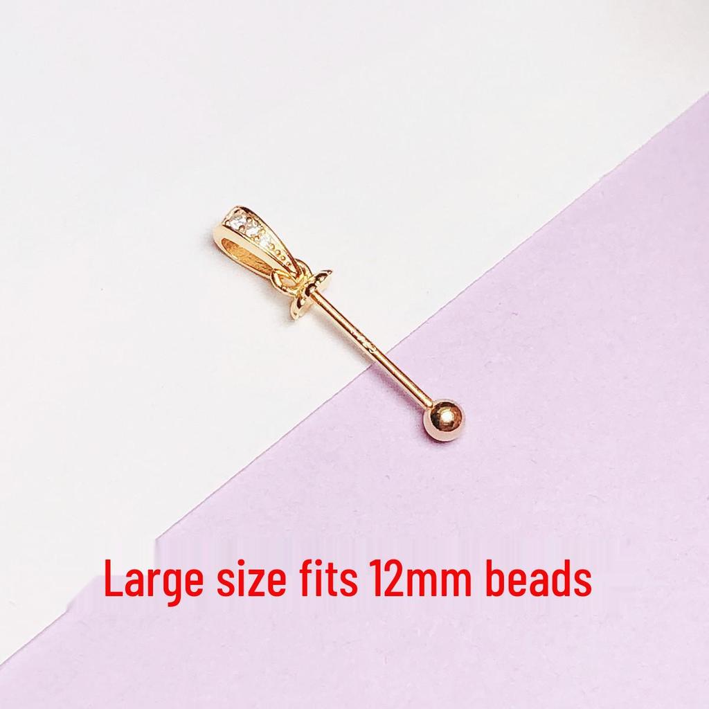 Sterling Silver Pearl & Amber Beads Holder with Free Shipping