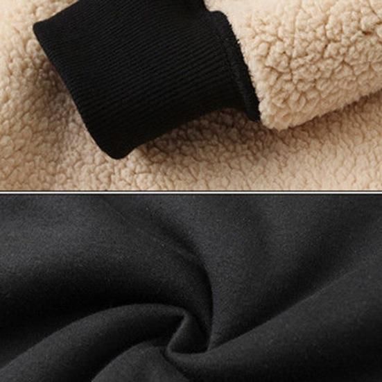 Early spring new autumn and winter niche hooded design sense fleece thickened men's and women's jackets