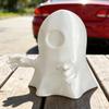 Halloween Mini Ghost Cover Cap for Trailer Coupling Glow-in-The-Dark Car Trailer Hitch Ball Cover for Towing Truck RV Accessories