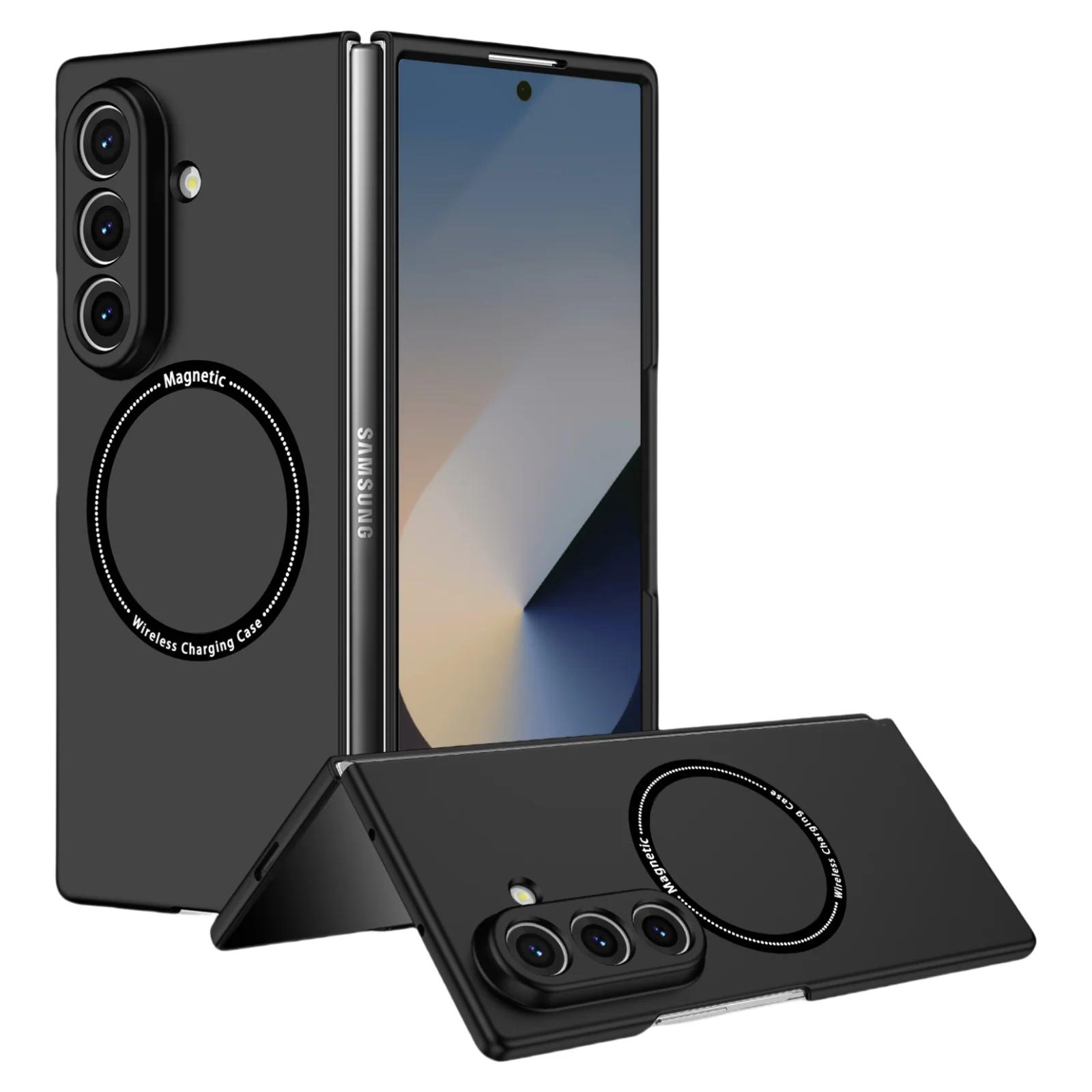 

Anti-Drop Magnetic Bag Case for Samsung Galaxy Z Fold7 5G Fold 7 Fold6 Fold3 Fold4 Fold 5 6 4 3 Fold5 Protection Accessories Galaxy Z Fold4 чорний