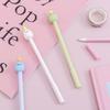 1 Piece Kawaii Gel Pen Korean Cartoon Creative Cute Fruit Head School Office Stationery