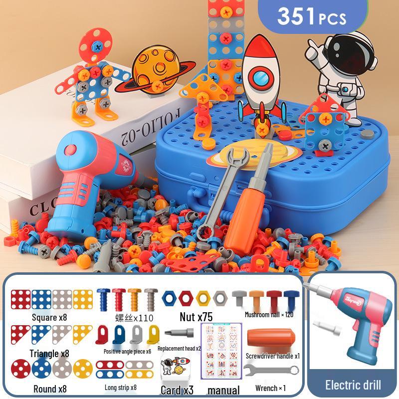 Electric Drill DIY Toolkit for Kids: Hands-on Disassembly and Assembly Puzzle Toy