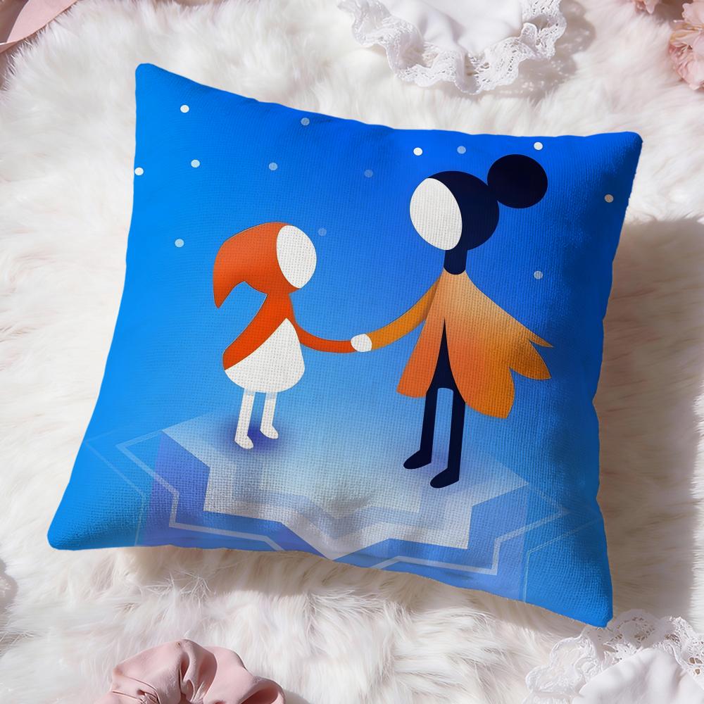 Monument Valley Game Cushion Cover Premium Comfort Reversible Pillow Cove -Two In One Design for Any Room & Car Interior